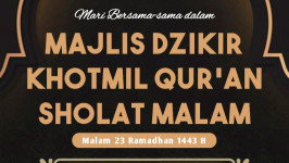 Majelis Dzikir, Khotmil Qur`an & Sholat Malam di Unisda Lamongan