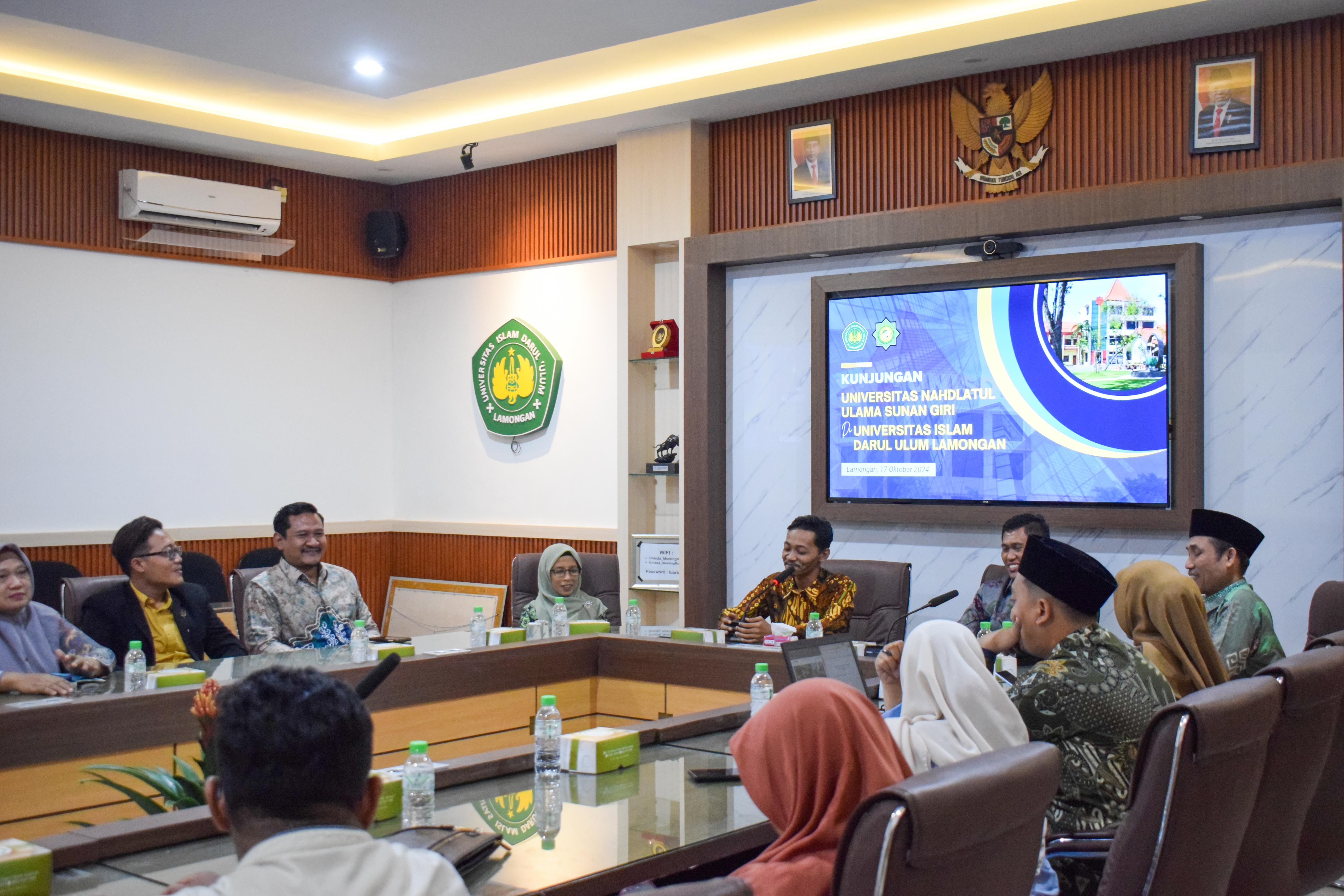 Kunjungan Universitas Nahdlatul Ulama Sunan Giri di Universitas Islam Darul ‘Ulum